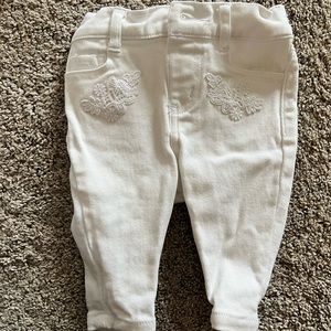 Janie and Jack White Jeans 3-6M